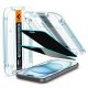 11. Spigen Glas.tR EzFit Privacy gehärtetes Glas für iPhone 15/16 mit Adapter (2 Stück)