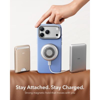 7. ESR Atelier MagSafe-Schutzhülle mit Ständer für iPhone 18 Pro / 17 Pro – Hellblau
