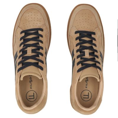 4. Herren-Lederschuhe, beige Sneaker, Filippo MP7794