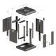 7. Lanberg WF11-3306-10B 6U Rack-Wandschrank Schwarz