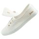 Lee Cooper Damenschuhe, sportliche weiße Slip-On-Ballerinas