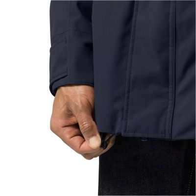 7. Jack Wolfskin WEST COAST JACKET wasserdichte Herren Kapuzenjacke night blue (1110811_1010)