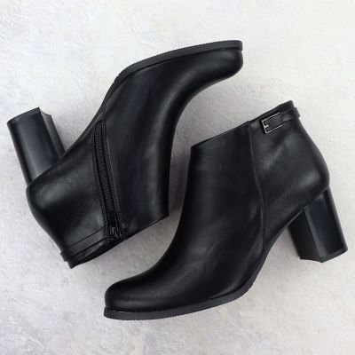 4. Klassische Damen-Ankle-Boots Jezzi ASA125-36 mit Blockabsatz