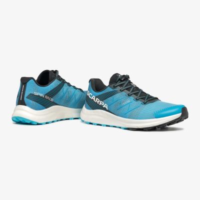 6. Scarpa Spin Race Herren Laufschuhe - Azurblau/Weiß