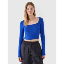 Langarmshirt Slim Smooth Damen 4F 4FRSS24TLONF499-36S