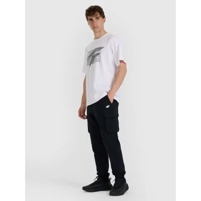 2. Herren-T-Shirt mit Aufdruck, regulär, Größe 4F 4FRAW25TTSHM3259-10S