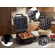 14. ELDOM WA900 WAFFELEISEN 1200-2000W, SANFTE TEMPERATURREGELUNG, DECKELVERRIEGELUNG, HEISSHALTENDER GRIFF