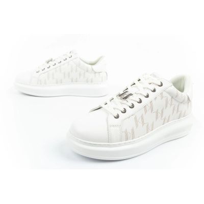 17. Karl Lagerfeld Kapri Herrenschuhe Sneakers Naturleder weiß