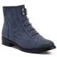 Damen-Stiefeletten, blau, flach, Modell M.Daszyński SA62-126