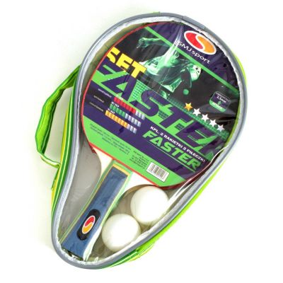 Set mit 2 Schlägern + 2 Bällen SMJ Faster Set