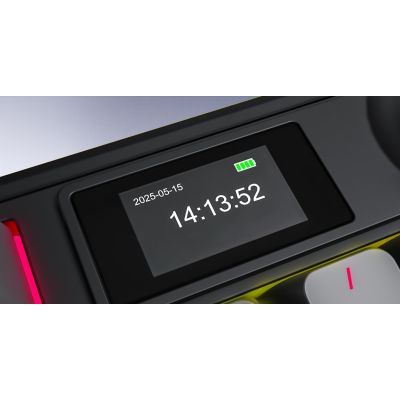 21. HATOR Skyfall Pro Wireless 65 Gaming-Tastatur USB + RF Wireless + Bluetooth QWERTZ US Englisch Schwarz, Grau