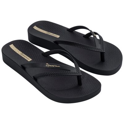 Ipanema Damen-Flip-Flops Bossa Soft V, bequem, schwarz, modisch
