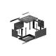 20. LANBERG Wandregalschrank 19" 4U 600X600 Schwarze Metalltür (Bausatz)