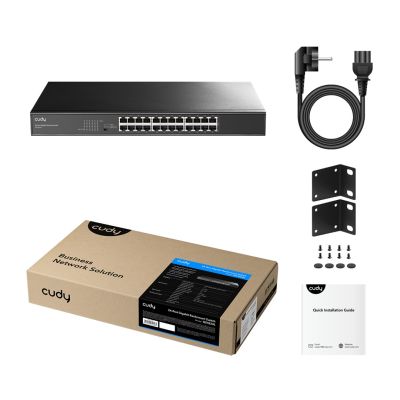 4. Cudy GS1024L Gigabit-Ethernet-Netzwerk-Switch (10/100/1000) 1 HE Schwarz