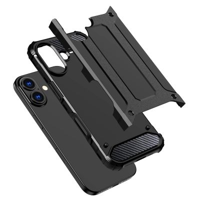 7. Hybrid Armor Hülle für iPhone 17 - Schwarz