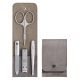 Maniküre-Set Zwilling Twinox – Taupe, Lederetui, 4-teilig – Taupe