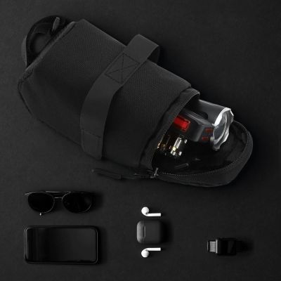9. Wozinsky kleine Fahrradsatteltasche 0,6 l schwarz (WBB8BK schwarz)