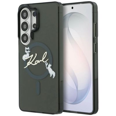 Karl Lagerfeld IML KC Script MagSafe Hülle für Samsung Galaxy S26 Ultra - Schwarz