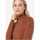 4. Damen-Thermoshirt mit langen Ärmeln und Mock-Kragen SUPER.NATURAL W Tundra 175 Turtleneck Flear, braun