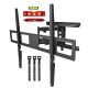 14. MACLEAN TV-WAND, max. VESA 800x600, 43-100", 80 kg, vertikale und horizontale Winkelverstellung, Profil 50-500 mm, Schwarz, MC-423