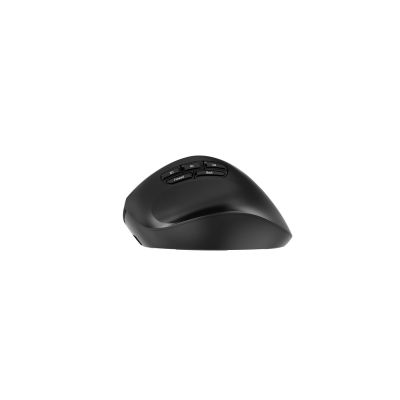 6. GEMBIRD Kabellose, ergonomische Tri-Mode-Maus (2,4 GHz + Bluetooth + USB), 2400 DPI, 9 Tasten, Schwarz