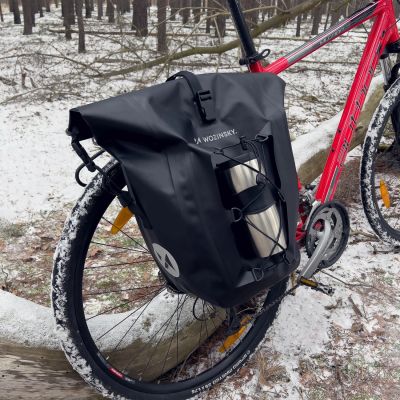 20. Wozinsky Wasserdichte Fahrradtasche 25L Schwarz (WBB24BK)