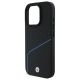 6. BMW Sign Leather Textured And Line MagSafe-Hülle für iPhone 16 Pro Max – Schwarz