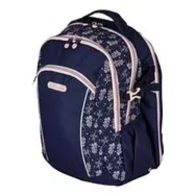 Herlitz Ultimate Blossom Schulrucksack, beige, marineblau, Polyester