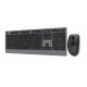 3. GEMBIRD Kabelloses Tastatur- und Maus-Set mit Dual-Modus, 2,4 GHz + Bluetooth, schlank, russisches Layout, Schwarz