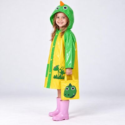 4. Regenumhang, Regenmantel, Poncho für Kinder, gelb, REDCLIFFS, Größe S
