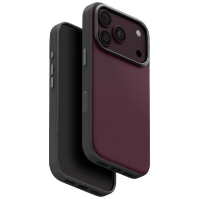 Uniq Lyden DS Magclick Ladehülle für iPhone 18 Pro / 17 Pro – Burgunderrot