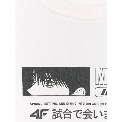 5. Oversize-T-Shirt für Jungen mit Aufdruck 4F 4FJRAW25TTSHM3065-10S