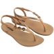 2. Ipanema Sandal Class Damen Flip-Flop-Sandalen beige mit gold