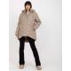 Beige Daunen-Winterjacke mit Kapuze (NM-KR-P22-6632-62.00P)