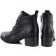 5. Schwarze, hochhackige Schnürstiefeletten aus Leder für Damen, Vinceza EN27-133107
