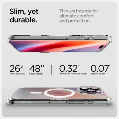 13. Spigen Ultra Hybrid „T“ Mag MagSafe Hülle für iPhone 16 Pro Max – Weiß