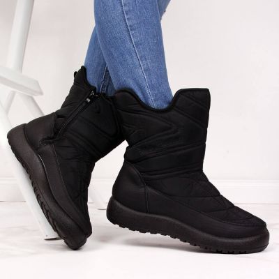 12. NEWS W EVE309A wasserdichte Schneestiefel schwarz 