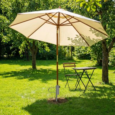 18. Metallener Strandschirm-Montagefuß