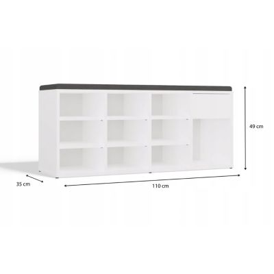 4. TALLIN WHITE SCHUHSCHRANK