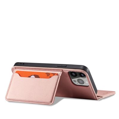 3. Magnetkartenhülle für iPhone 13 Pro Max Tasche Kartenetui Kartenhalter Pink