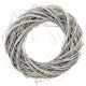 2. DEKORATIVER KRANZ 20 CM WEISS