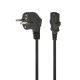 2. GEMBIRD PC-186-VDE-3M Kabel (C13 / IEC C13 / IEC 320 C13 - Schuko; 3m; schwarz)