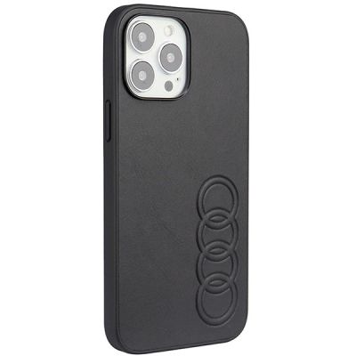 2. Audi Kunstleder iPhone 13 Pro Max 6,7" schwarz/schwarz Hardcase AU-TPUPPCIP13PM-TT/D1-BK