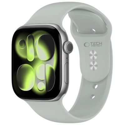 Tech-Protect Silikonarmband für Apple Watch 44 / 45 / 46 / 49 mm – Grau