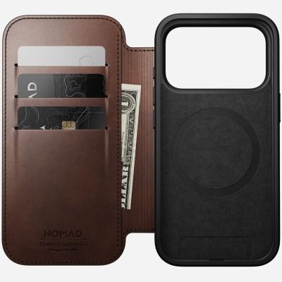2. Nomad Moderne Leder-Folio-Handyhülle 16 cm (6,3") Braun