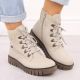 21. Wasserdichte Damen-Trekkingstiefeletten in Beige Rieker Y3433-60