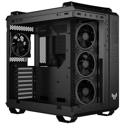 14. Asus TUF GAMING GT502 HORIZON TG ARGB SCHWARZES Gehäuse