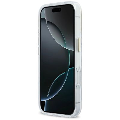 5. Karl Lagerfeld IML Choupettes Karl Script Logo MagSafe Hülle für iPhone 17 Pro Max – Transparent
