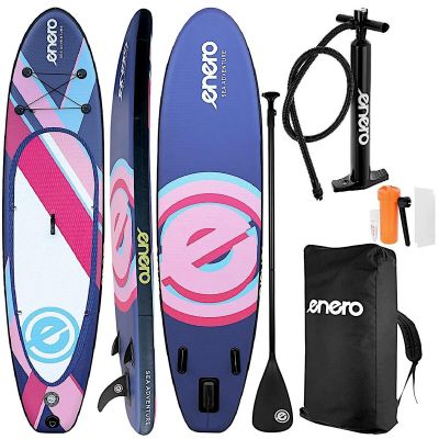 SET - ENERO AUFBLASBARES SUP-BOARD 320x81x15CM LILA
