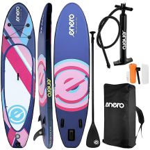 SET - ENERO AUFBLASBARES SUP-BOARD 320x81x15CM LILA